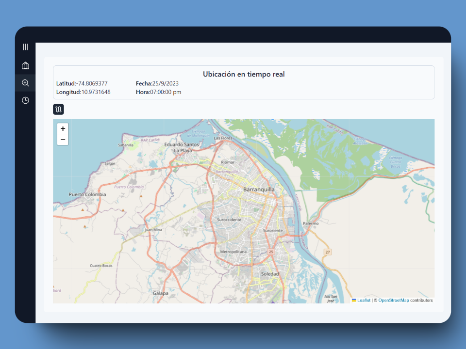Image for Sistema de Rastreo en Tiempo Real de Vehículos